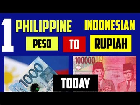 1 rupiah to philippine peso|Rupiah to Philippine Peso .